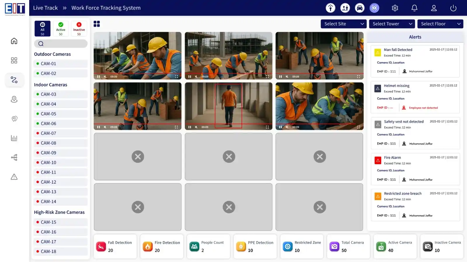 Workforce Tracking & Safety Monitoring