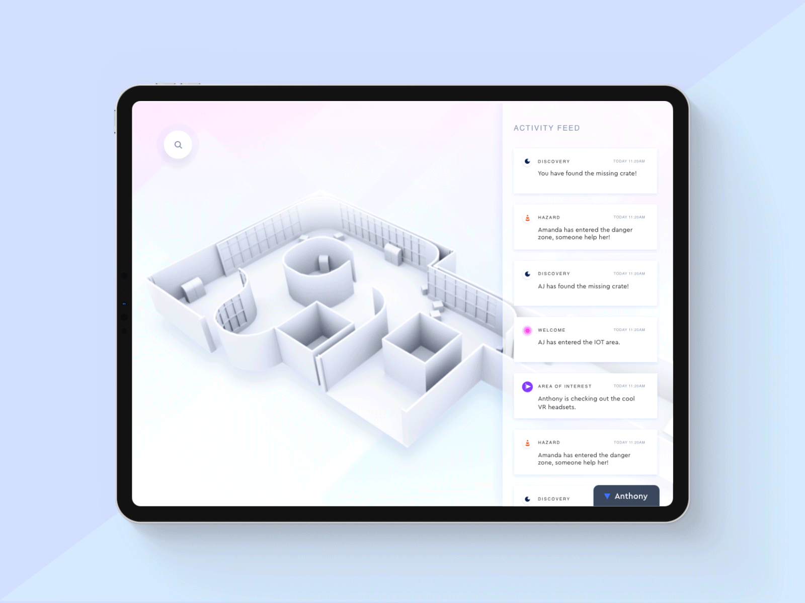 Indoor tracking visualization