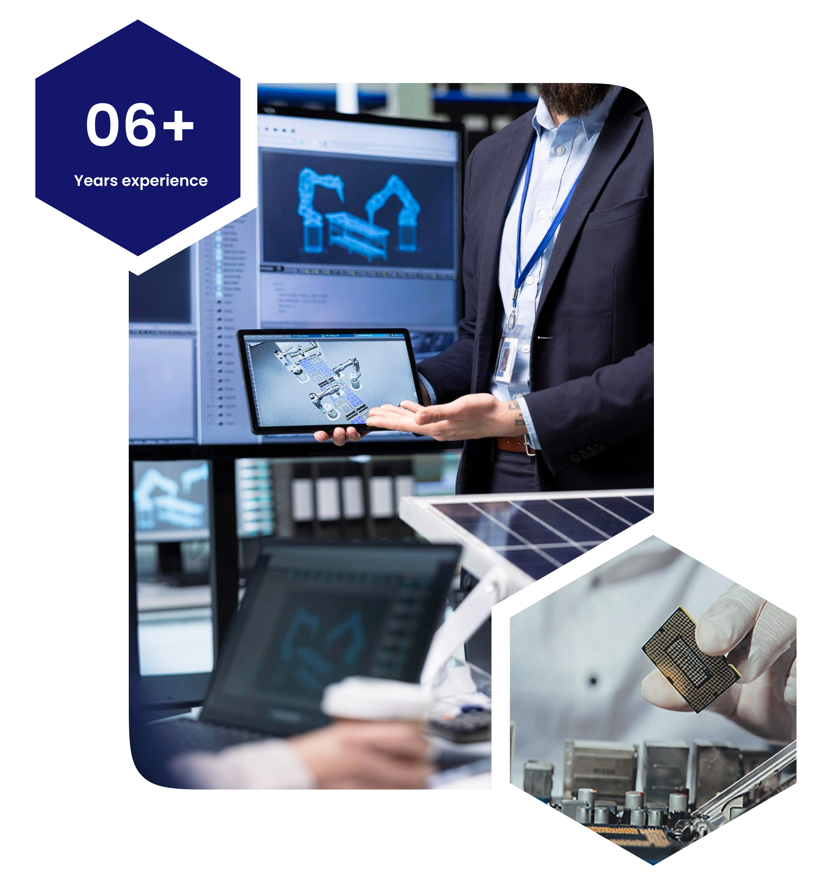 Engineering team showcasing advanced GPS hardware solutions with 6+ years of industry experience.