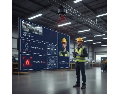 AI-powered smart warehouse monitoring with computer vision safety detection.